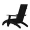Flash Furniture Modern Black Wide Slat Adirondack Chair & Ottoman JJ-C14509-14309-BK-GG - alternate 5